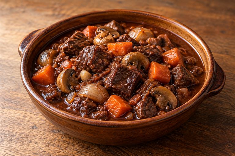 بيف بورغينيون (بدون نبيذ)