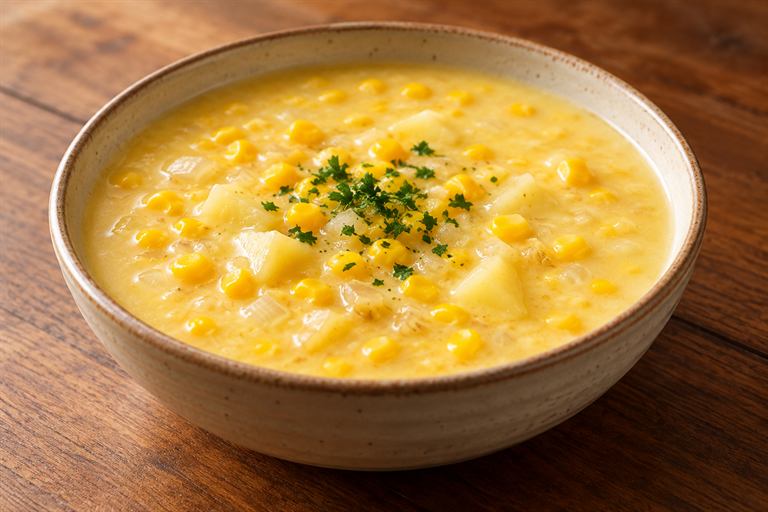 شوربة ذرة كريمية