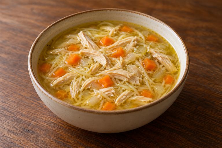 شوربة دجاج بالشعيرية